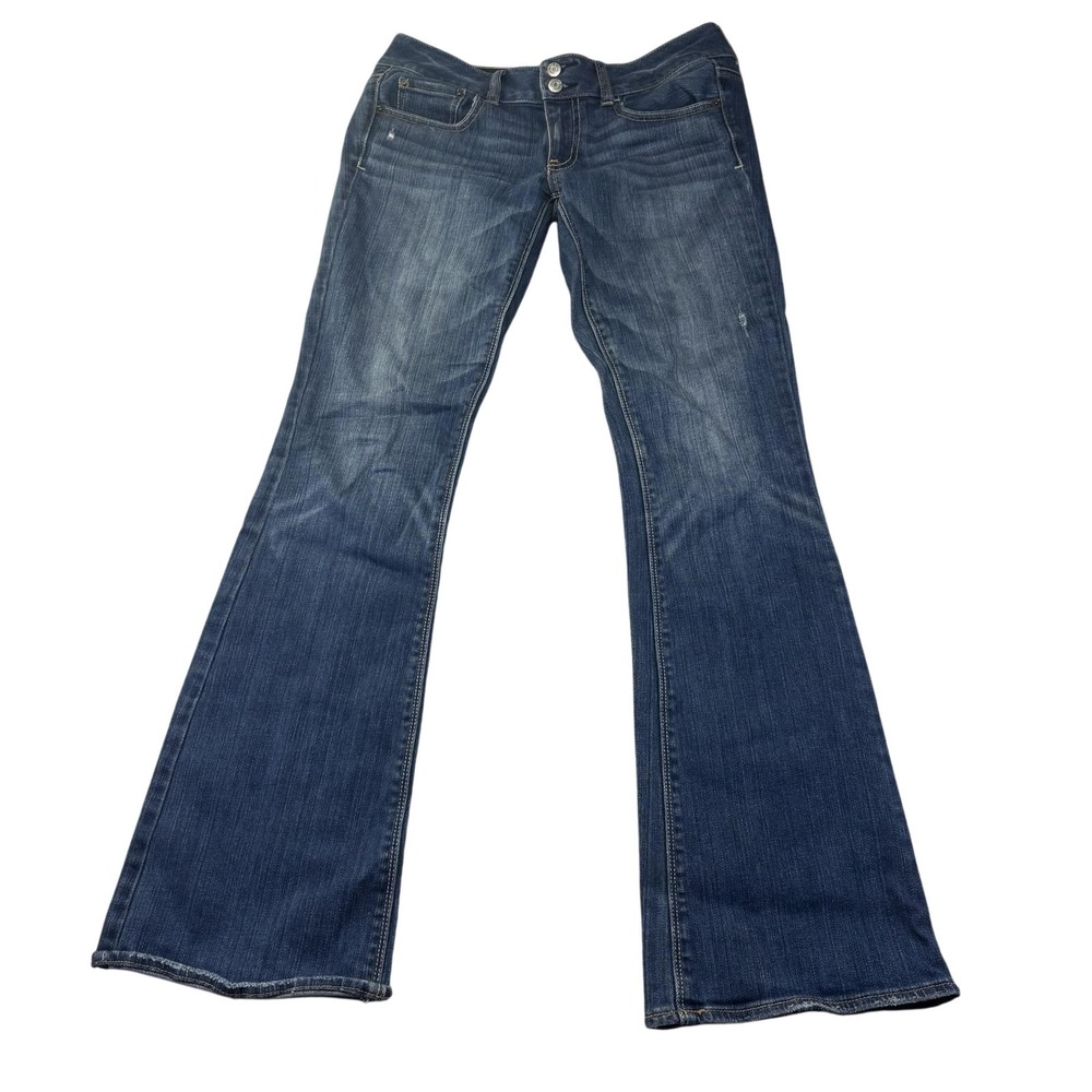 American Eagle Outfitters Artist Jeans Womens 6 Long Blue Wash Bootcut Denim
